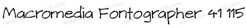 Macromedia Fontographer 41 11598字体转换